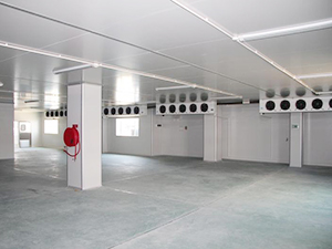 速冻冷库完工内景图片